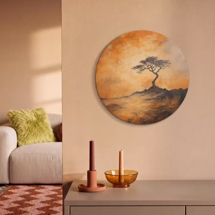 Akustikbild rund - Baum - Landschaft - Orange — 2