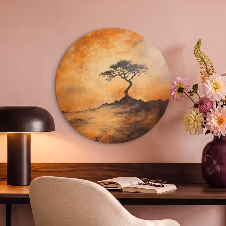 Akustikbild rund - Baum - Landschaft - Orange — 4