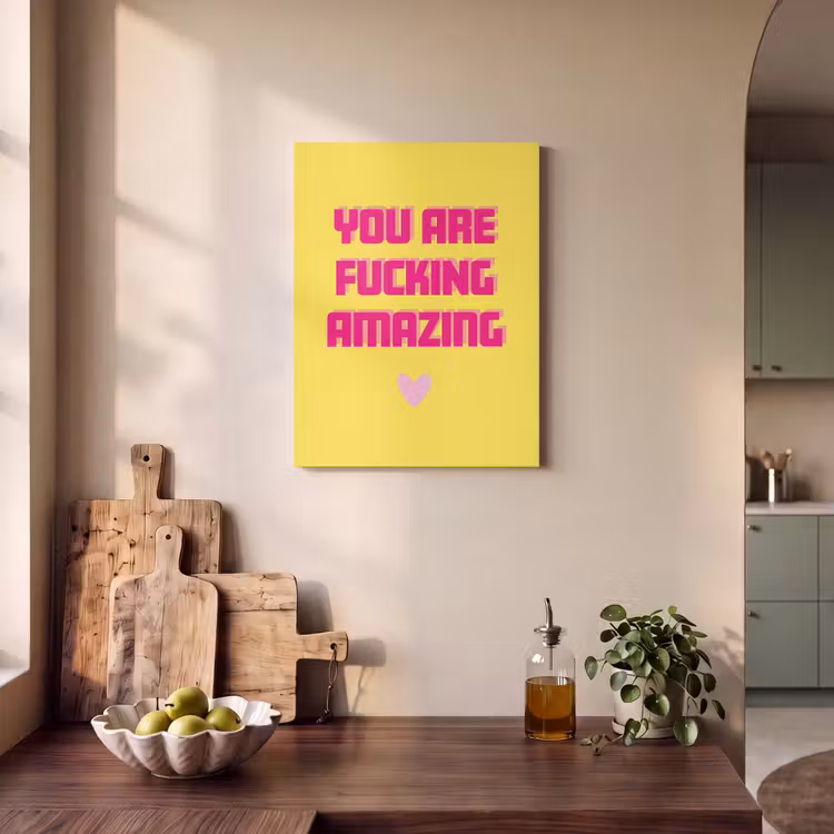 Akustikbild - Gelb - Valentinstag - Text — 2