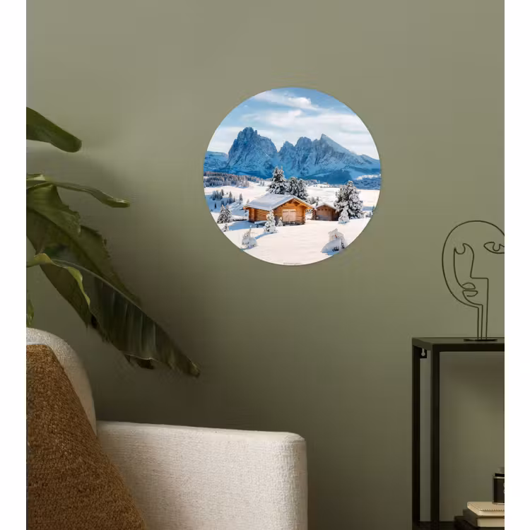 Runde Tapete - Landschaft - Winter - Schnee — 3
