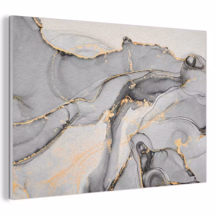 Akustikbild - Marmor - Gold - Grau — 1