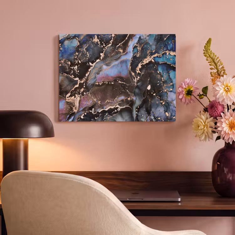 Akustikbild - Marmor - Gold - Rosa — 4