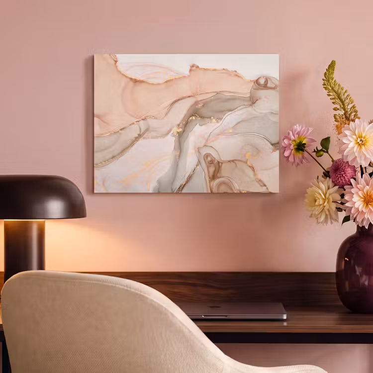 Akustikbild - Marmor - Rosa - Rosa — 4