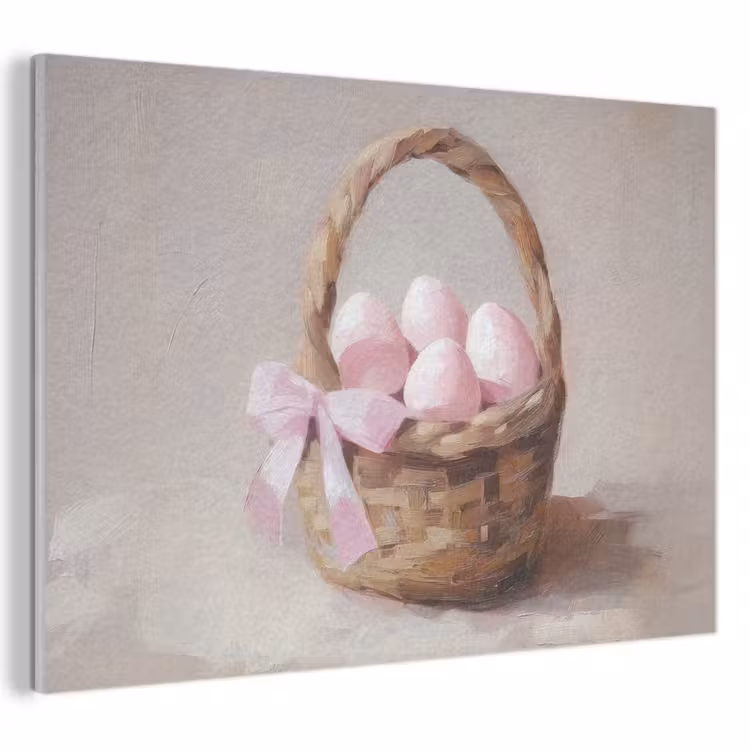 Akustikbild - Korb - Eier - Rosa — 1