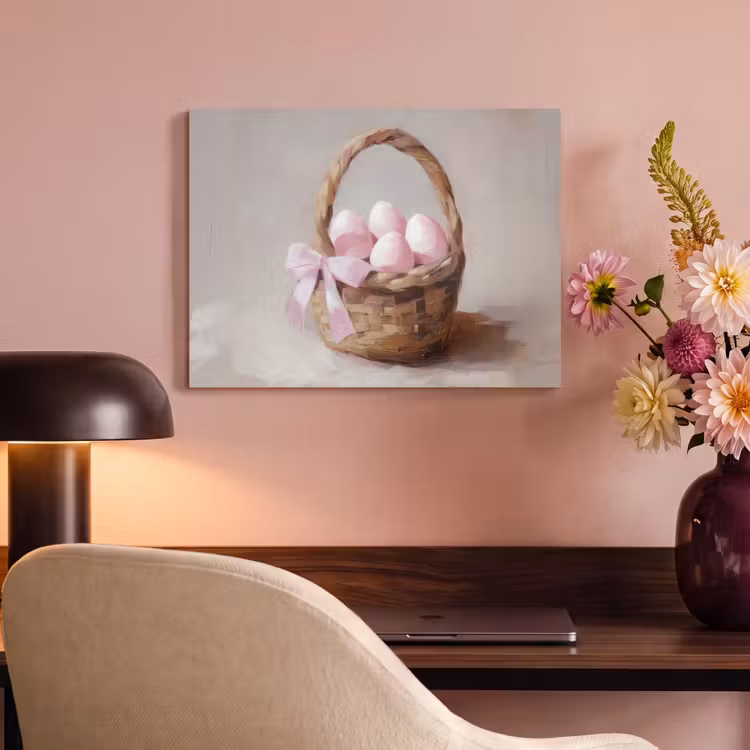 Akustikbild - Korb - Eier - Rosa — 4