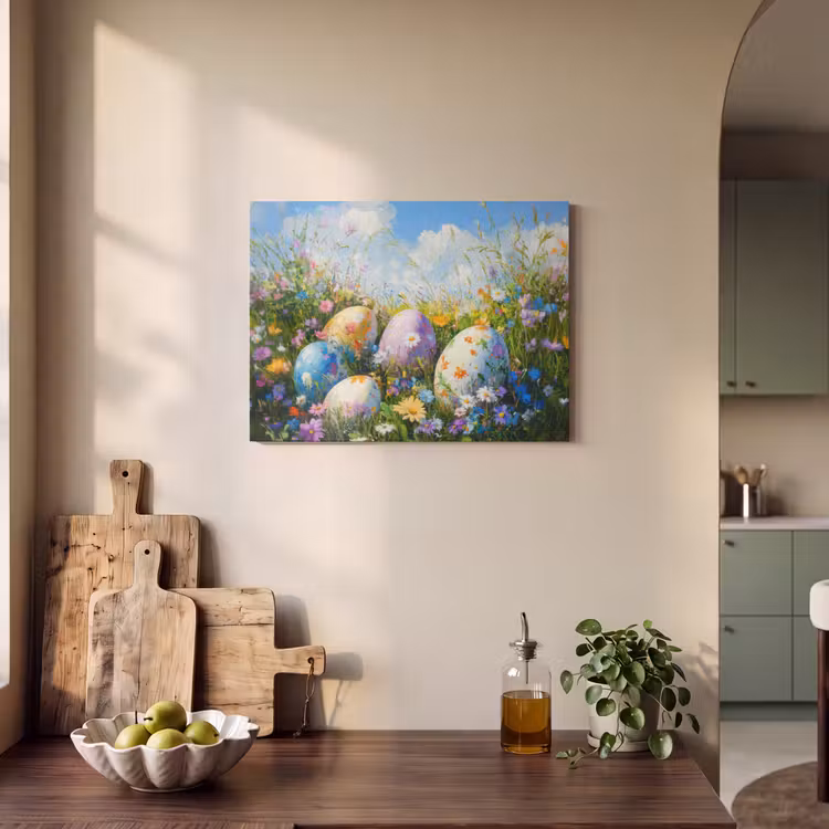 Akustikbild - Rasen - Eier - Blumen — 2