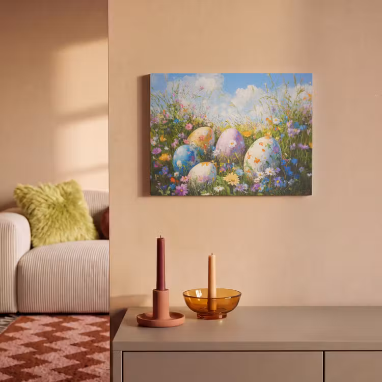 Akustikbild - Rasen - Eier - Blumen — 3