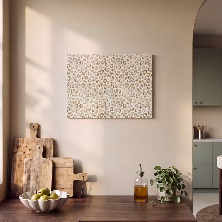 Akustikbild - Leopard - Klassisch - Beige — 2