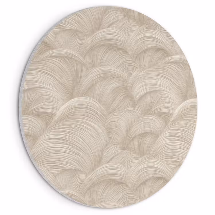 Akustikbild Rund - Bögen - Muster - Beige — 1