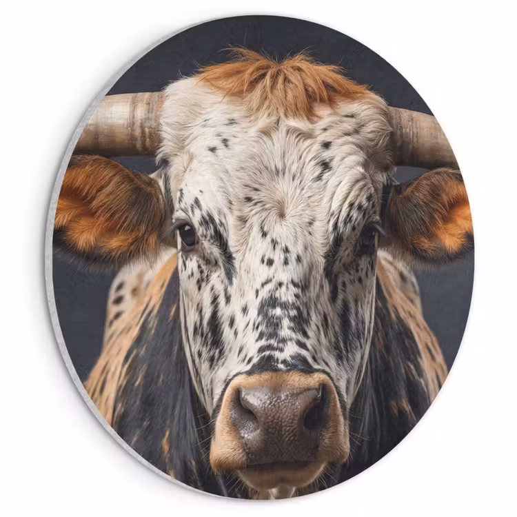 Akustikbild Rund - Taurus - Farbenfroh - Hörner — 1