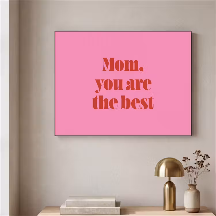 Art Frame - Mutter - Botschaft - Rosa — 3