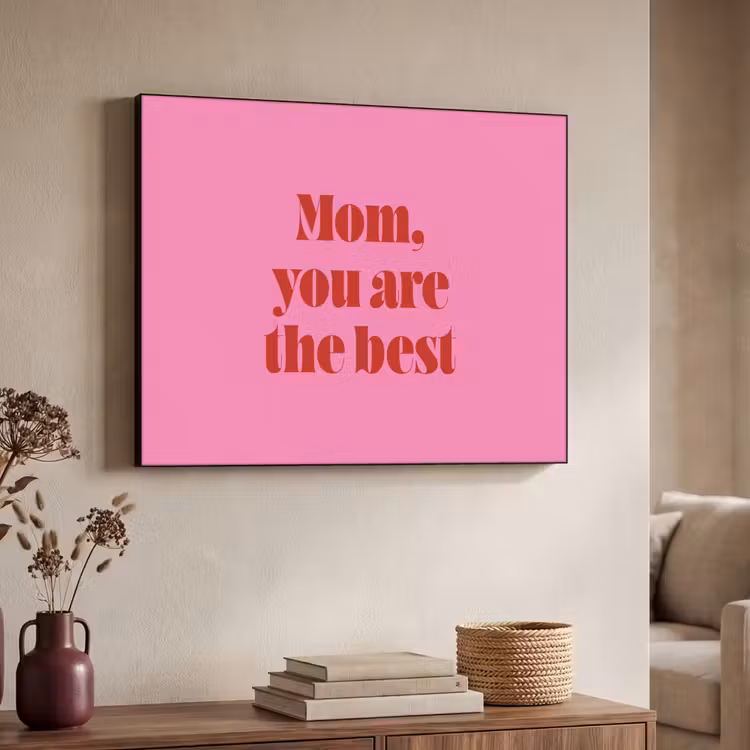 Art Frame - Mutter - Botschaft - Rosa — 4