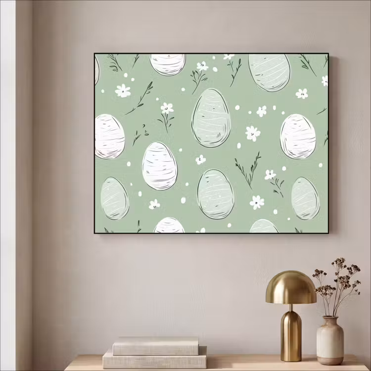 Art Frame - Grün - Eier - Muster — 3