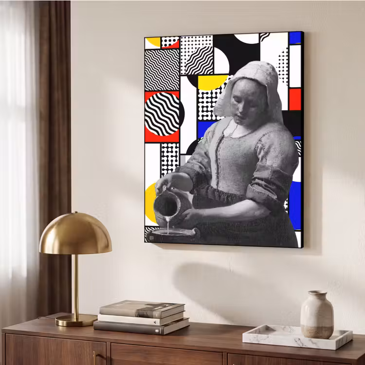 Art Frame - Collage - Mondrian - Milchmädchen — 4