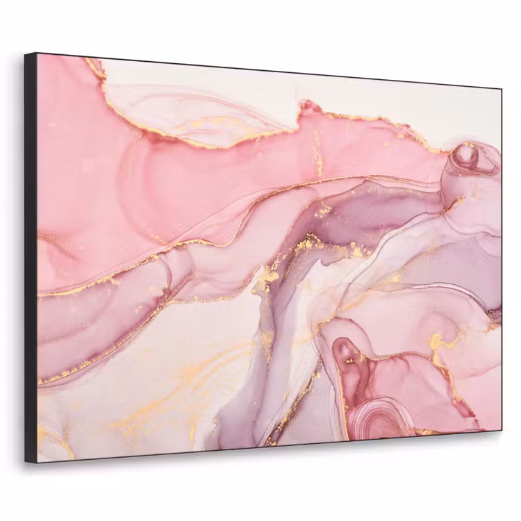 Art Frame - Gold - Marmor - Rosa — 1