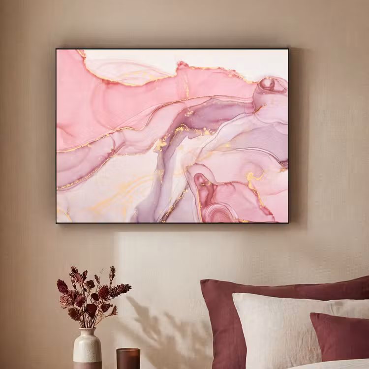 Art Frame - Gold - Marmor - Rosa — 2