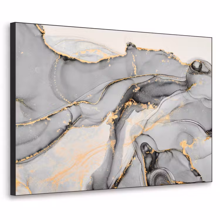Art Frame - Marmor - Gold - Grau — 1