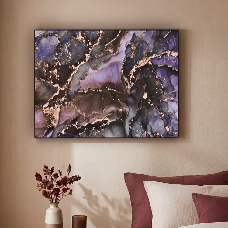 Art Frame - Marmor - Gold - Rosa — 2