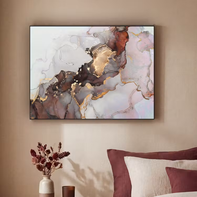 Art Frame - Rot - Marmor - Gold — 2