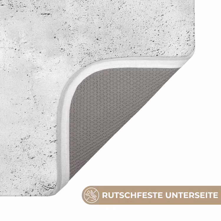 Badematte - Hellgrau - Grob - Dezent — 3