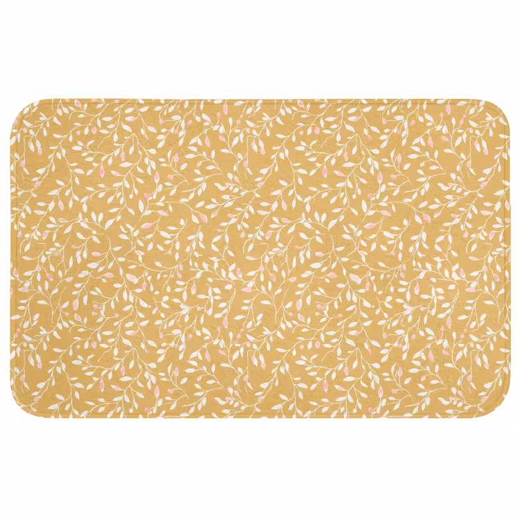 Badematte - Äste - Muster - Ocker — 1
