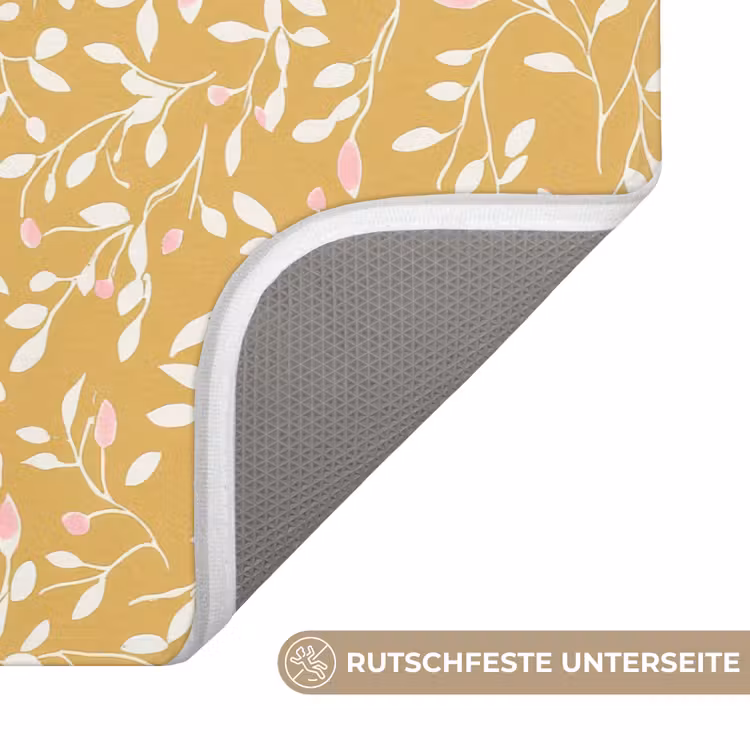 Badematte - Äste - Muster - Ocker — 3
