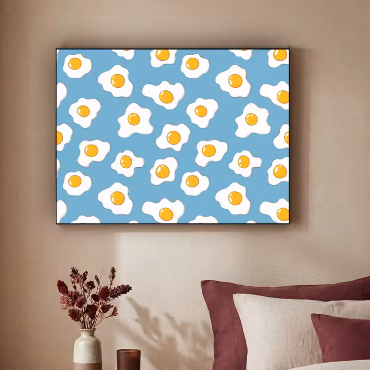Art Frame - Eier - Eigelb - Blau — 2
