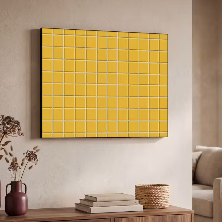 Art Frame - Muster - Fliese - Ockergelb — 4