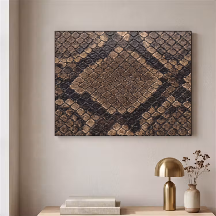 Art Frame - Python - Schuppen - Bronze — 3