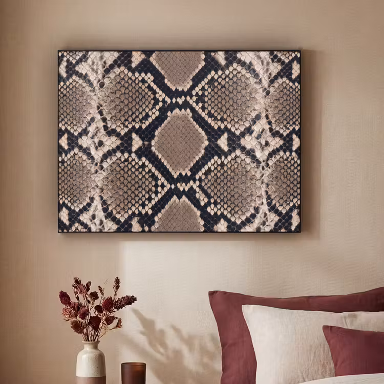 Art Frame - Schlangendruck - Python - Braun — 2