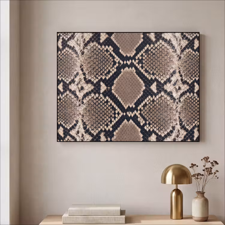 Art Frame - Schlangendruck - Python - Braun — 3