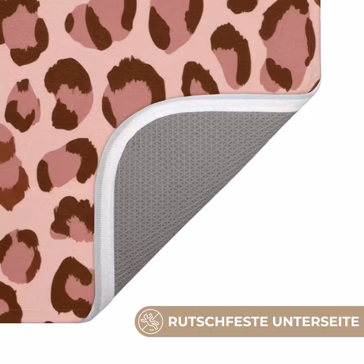 Badematte - Leopard - Muster - Rosa — 3