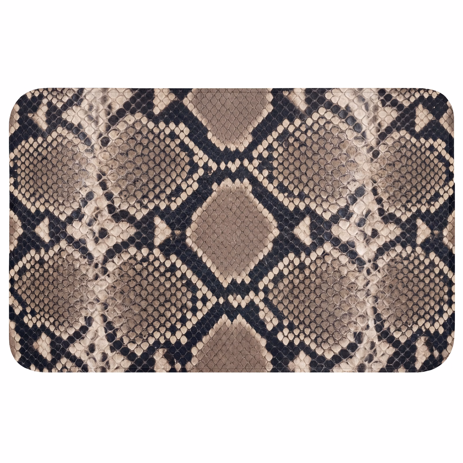 Badematte - Schlangendruck - Python - Braun — 1
