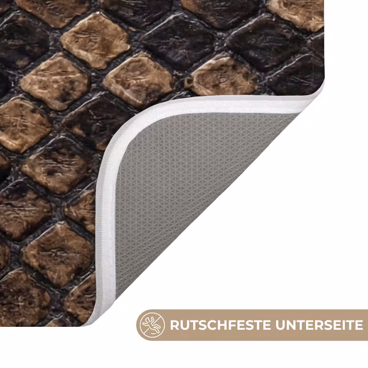 Badematte - Python - Schuppen - Bronze — 3