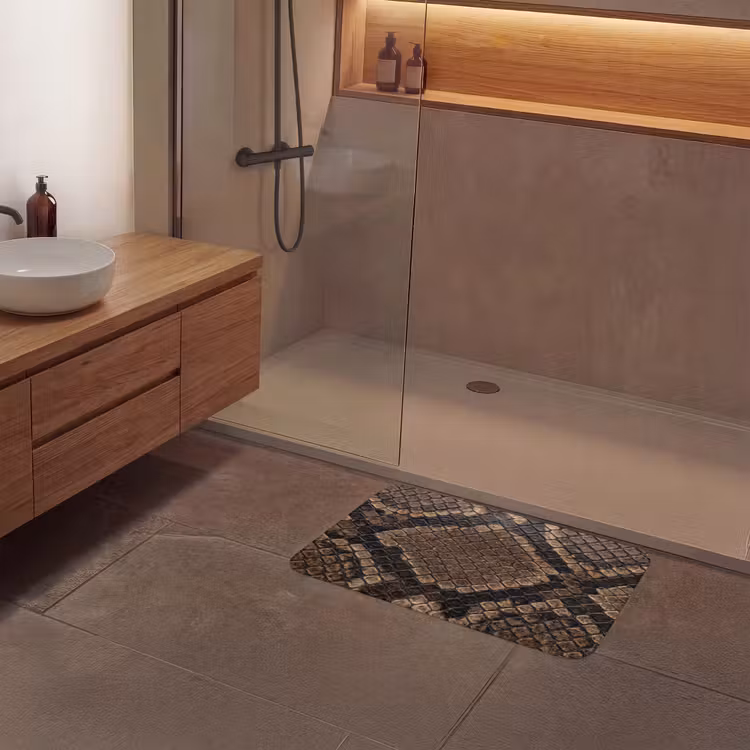 Badematte - Python - Schuppen - Bronze — 6