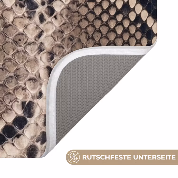 Badematte - Schlangendruck - Python - Braun — 3