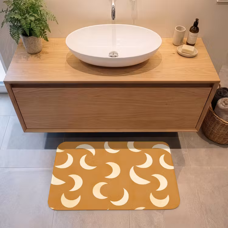Badematte - Mähne - Muster - Ocker — 2