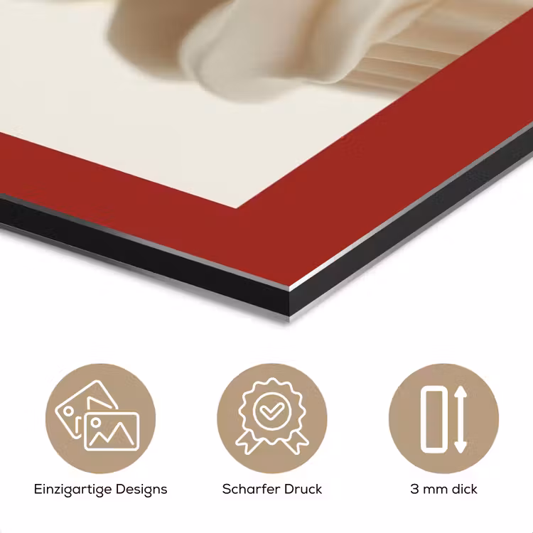 Alu-Dibond-Bild - Cupcake - Kirsche - Rot — 7