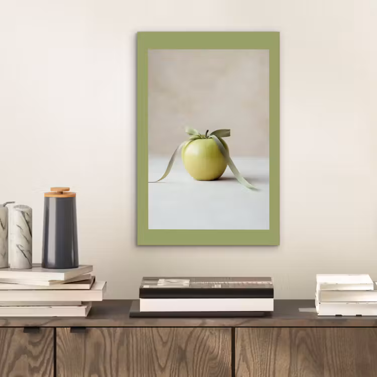 Alu-Dibond-Bild - Grün - Apfel - Fliege — 2