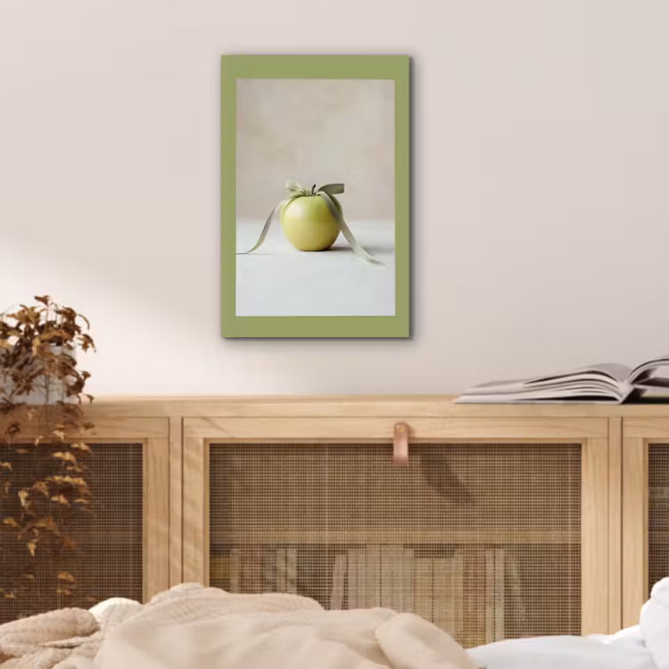 Alu-Dibond-Bild - Grün - Apfel - Fliege — 4