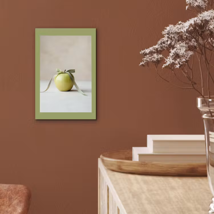 Alu-Dibond-Bild - Grün - Apfel - Fliege — 5