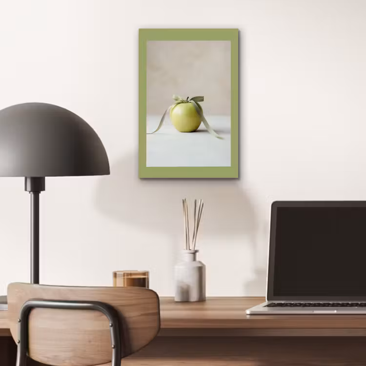 Alu-Dibond-Bild - Grün - Apfel - Fliege — 6