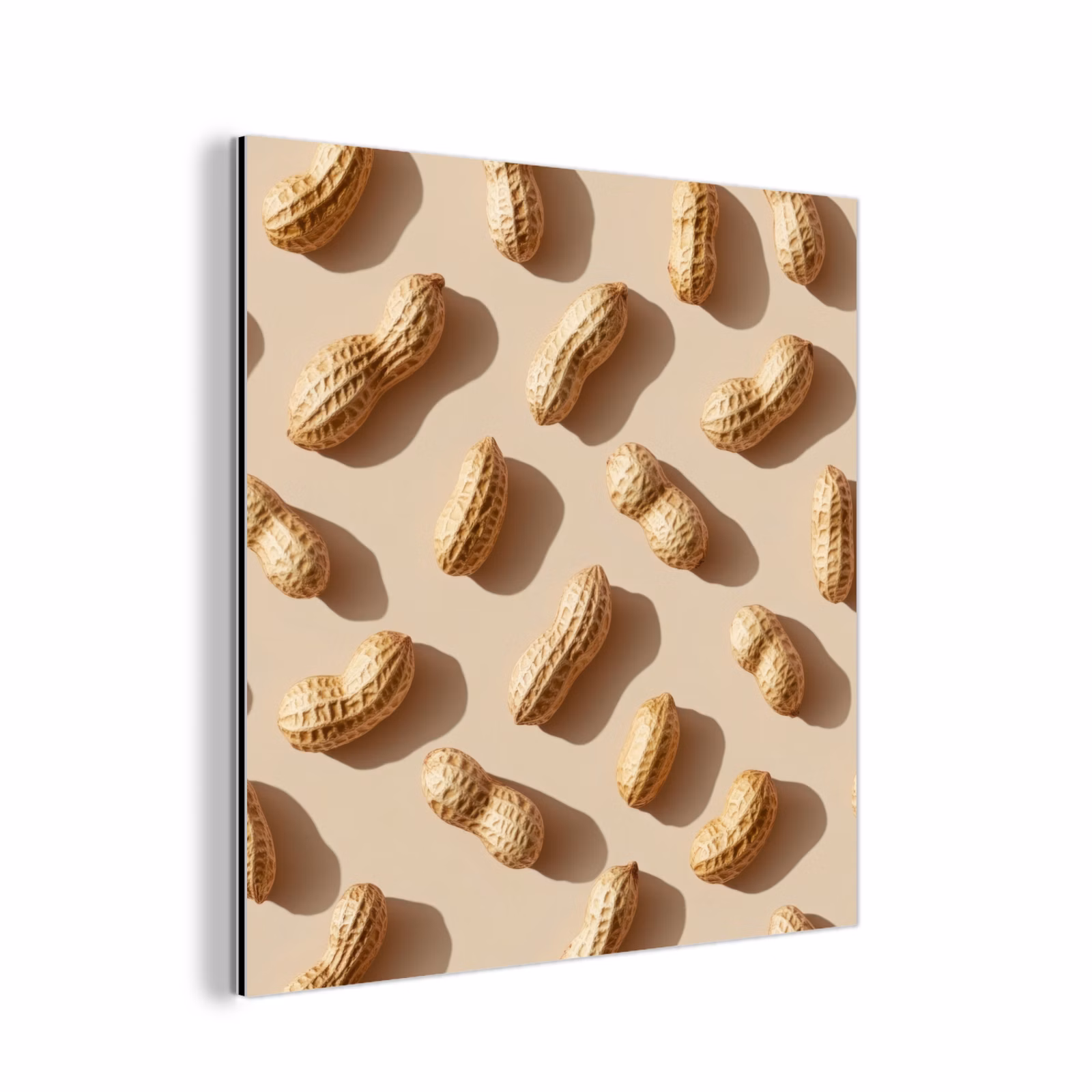 Alu-Dibond-Bild - Peanuts - Muster - Beige — 1
