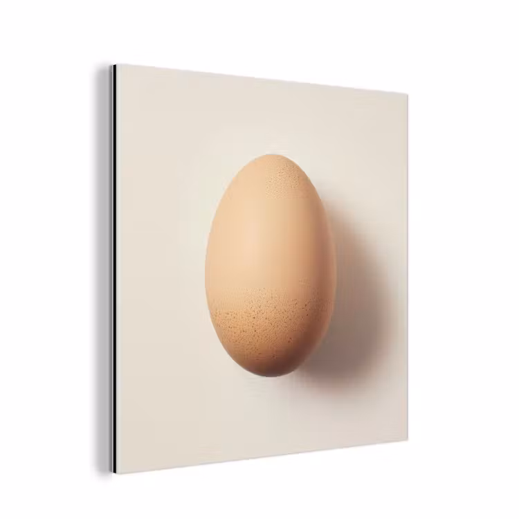 Alu-Dibond-Bild - Ei - Beige - Oval - Oval — 1