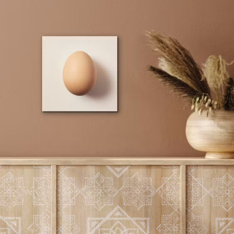 Alu-Dibond-Bild - Ei - Beige - Oval - Oval — 5