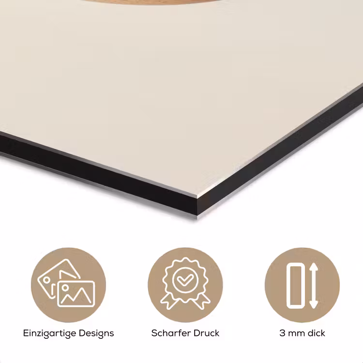 Alu-Dibond-Bild - Ei - Beige - Oval - Oval — 7
