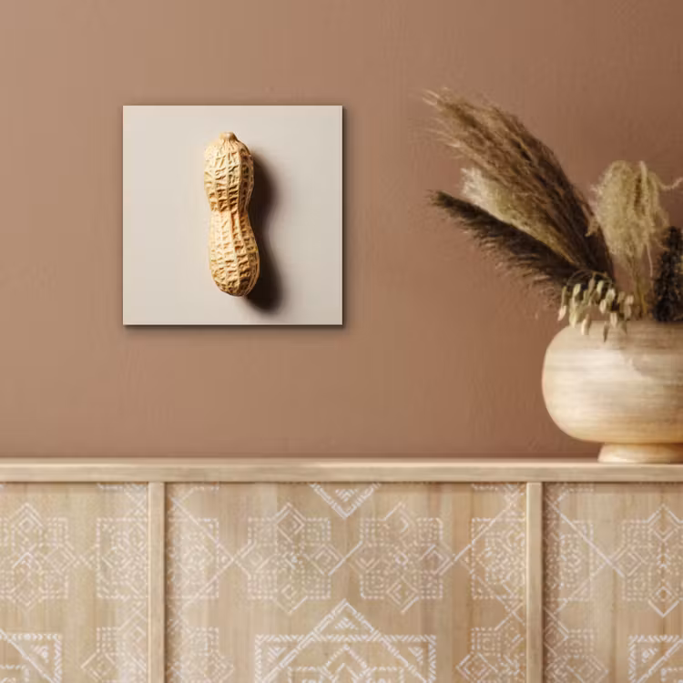 Alu-Dibond-Bild - Erdnuss - Roh - Beige — 5