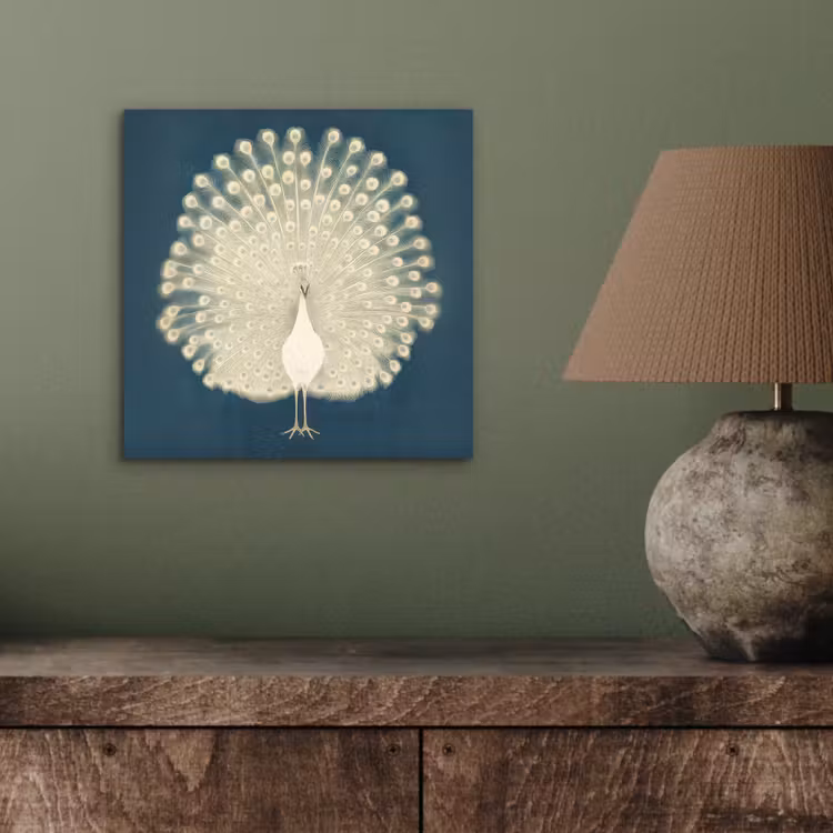 Aluminium Bilder - Vogel - Blau - Vintage — 3