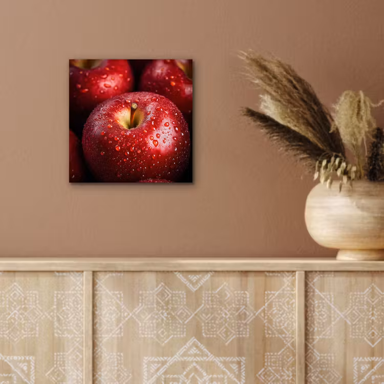 Alu-Dibond-Bild - Rot - Äpfel - Obst — 5