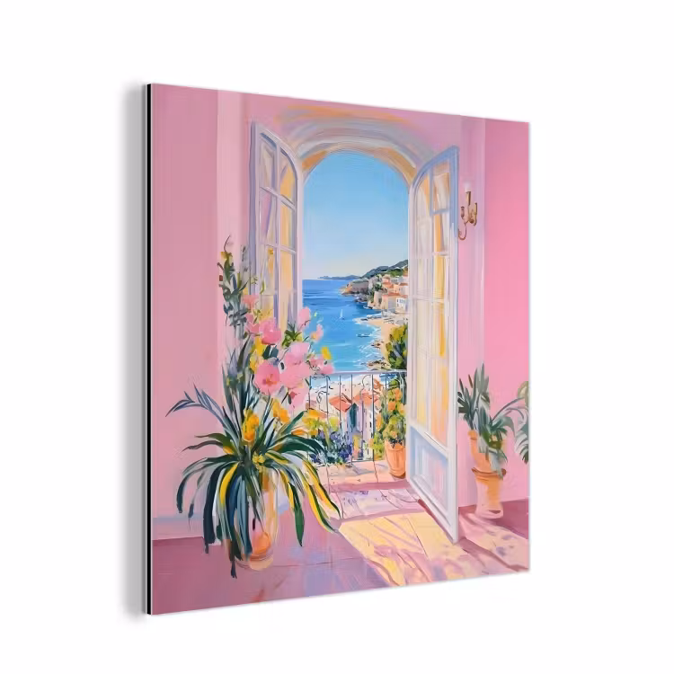 Alu-Dibond-Bild - Rosa - Außen - Farbe — 1